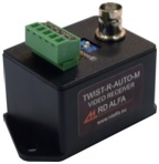 TWIST-R-AUTO-M, ACTIVE VIDEO RECEIVER FOR CAT-5 UTPCABLE